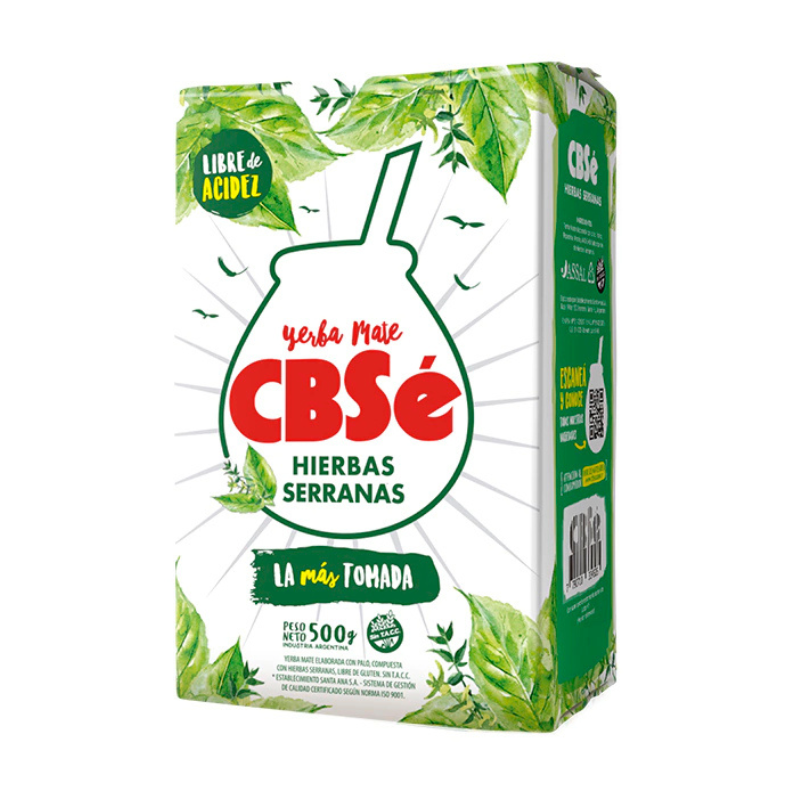 Photo d'un paquet de CBSe saveur Menthe et herbes de montagne de 500 grammes